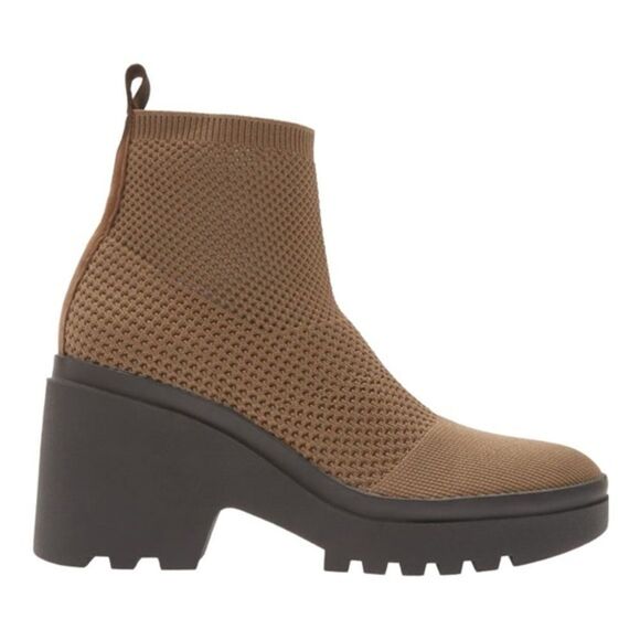 Eileen Fisher Korma bootie in antelope stretch NWB. - Picture 3 of 5